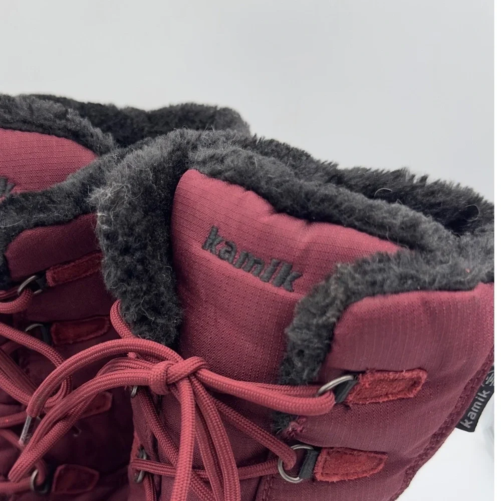 Kamik Brooklyn Womens 11 Winter Snow Boots Burgundy Waterproof DriDefense Tech
